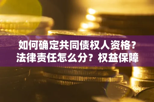 武汉如何确定共同债权人资格？法律责任怎么分？权益保障技巧揭秘！