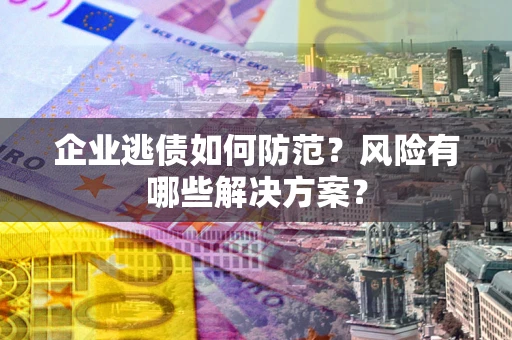 武汉企业逃债如何防范？风险有哪些解决方案？