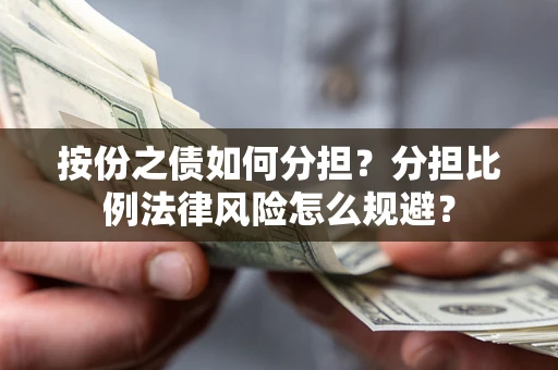 武汉按份之债如何分担？分担比例法律风险怎么规避？