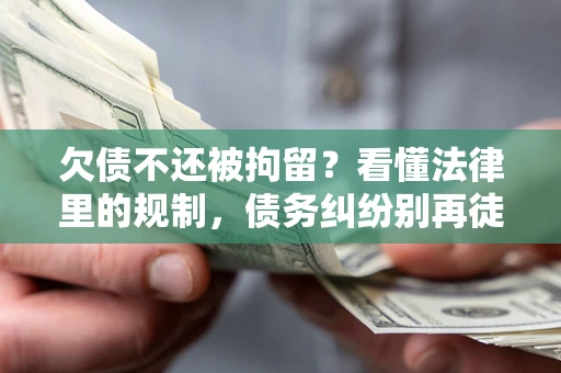 武汉欠债不还被拘留？看懂法律里的规制，债务纠纷别再徒劳奔波