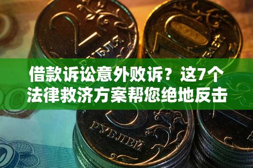 武汉借款诉讼意外败诉？这7个法律救济方案帮您绝地反击！