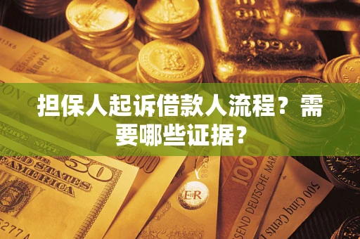 武汉担保人起诉借款人流程？需要哪些证据？