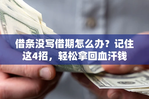 武汉借条没写借期怎么办？记住这4招，轻松拿回血汗钱