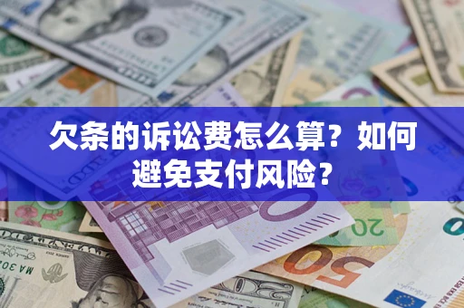 武汉欠条的诉讼费怎么算？如何避免支付风险？