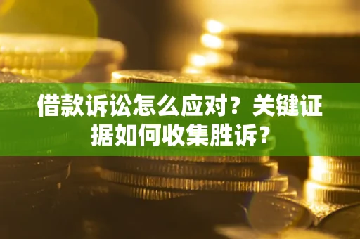 武汉借款诉讼怎么应对？关键证据如何收集胜诉？