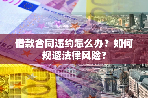 武汉借款合同违约怎么办？如何规避法律风险？