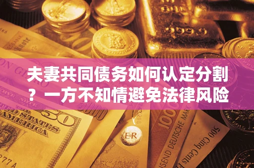 武汉夫妻共同债务如何认定分割？一方不知情避免法律风险必看！